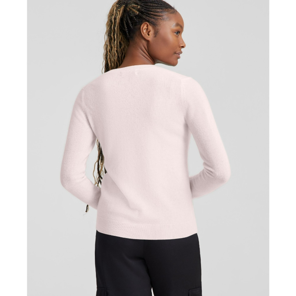 Charter Club 100% Cashmere Size XS V-Neck Sweater Light Pink NWT - Picture 2 of 7